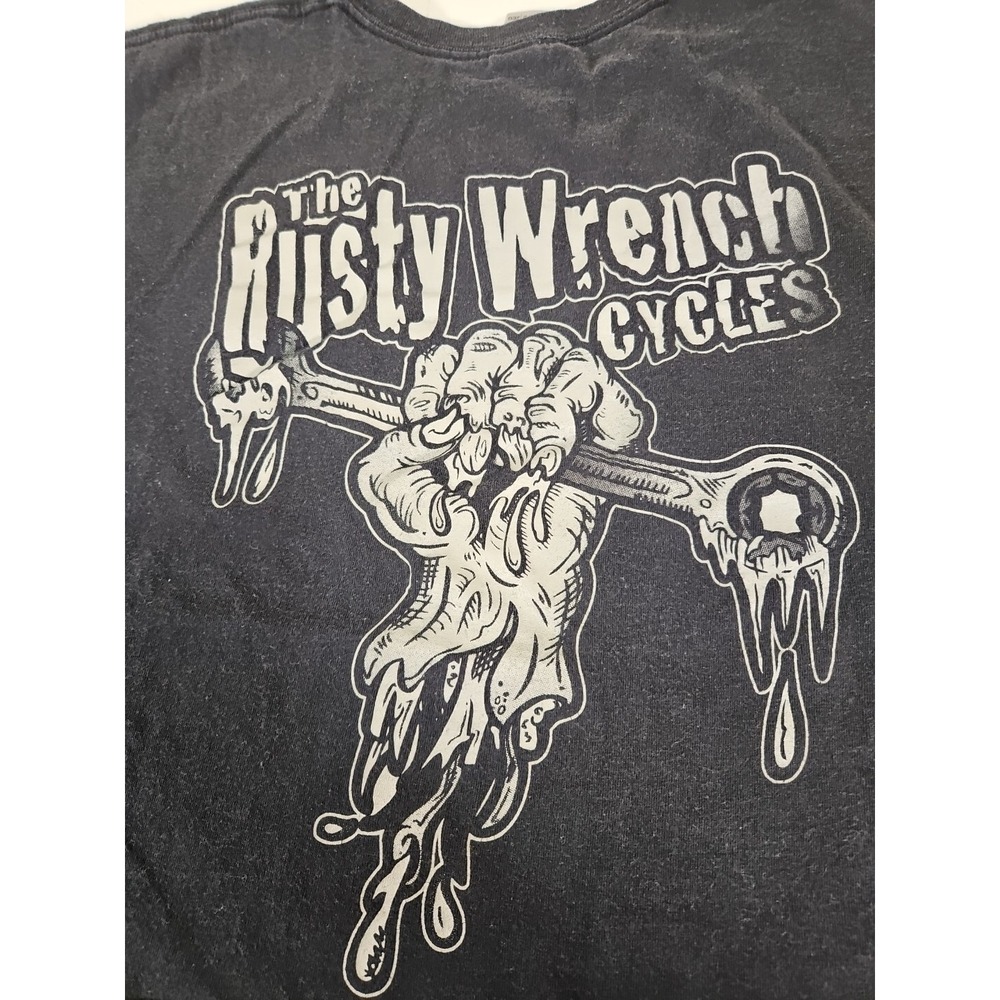 Men's T-shirt  The Rusty Wrench Cycles Size 2Xl Black